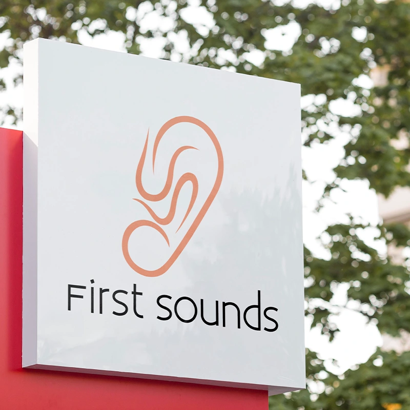 First sounds logo mockup